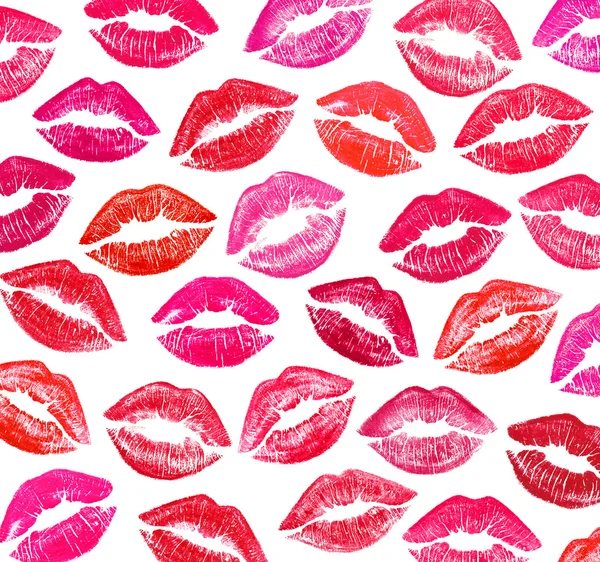 Conjunto de hermosos labios rojos —  Fotos de Stock