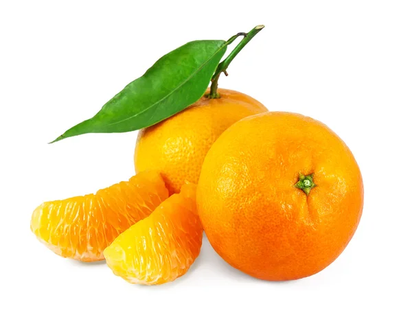 Świeże, soczyste mandarynki — Zdjęcie stockowe