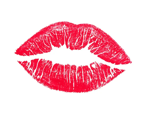 Hermosos labios rojos — Foto de Stock