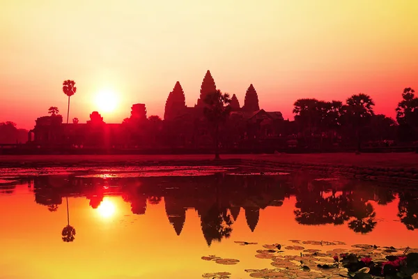 Angkor wat doğarken siem biçmek. Kamboçya — Stok fotoğraf