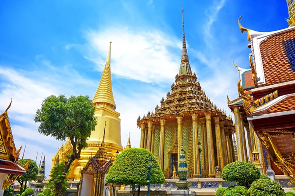 Wat Phra Kaew, Templo da Esmeralda Buda. O Grande Palácio B — Fotografia de Stock