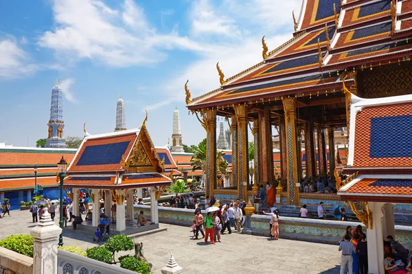 Wat Phra Kaew, Tempio del Buddha Smeraldo. Il Grande Palazzo Ba — Foto Stock