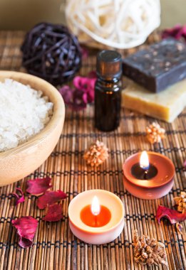 doğal banyo tuzu ile Spa