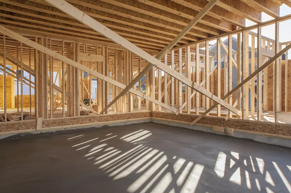 New house interior framing — Stock Photo, Image