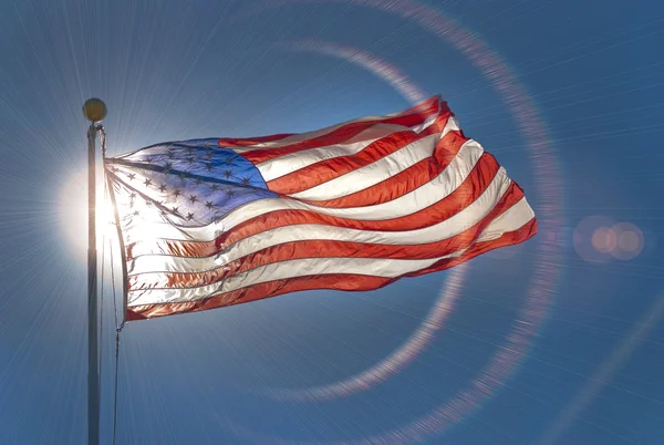 Bandera americana o estadounidense — Foto de Stock