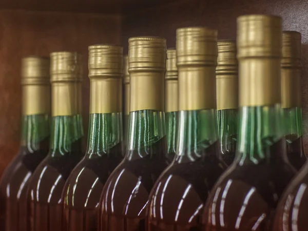 Bottiglie di vino rosso — Foto Stock