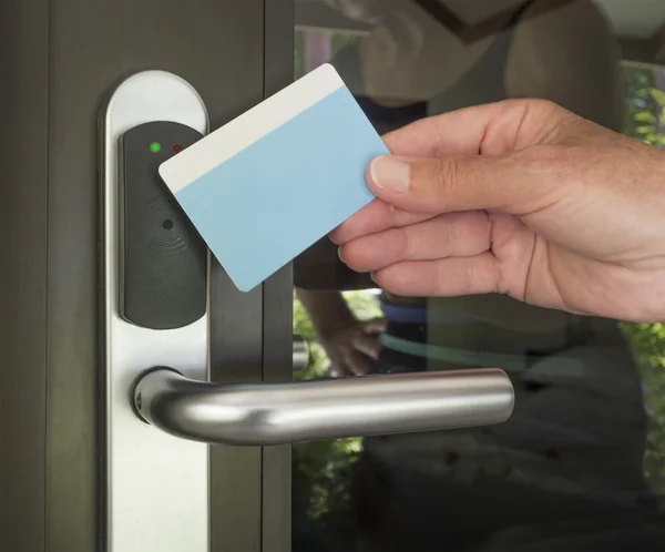 Hotel door key — Stock Photo, Image