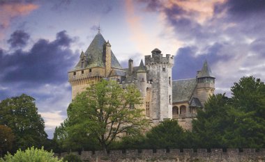 Ortaçağ kalesinde: dordogne, Fransa