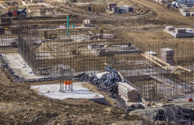 Endüstriyel inşaat alanı