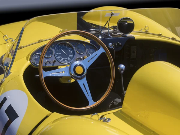 Race car dashboard and cockpit interior — Stock Photo, Image