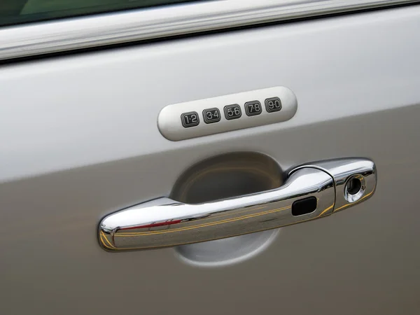 Car door digital code lock — Stock Photo, Image