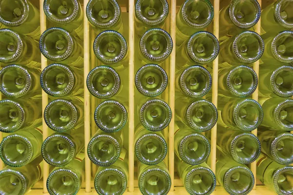 Bottiglie di vino bianco — Foto Stock