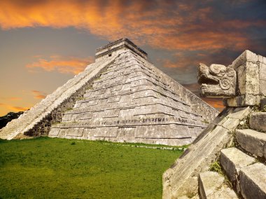 Mayan ruins, Mexico clipart