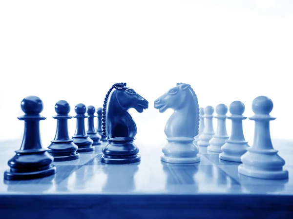 Chess conflict — Stock Photo, Image