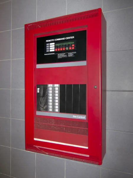 Caja de control de alarma de incendio — Foto de Stock