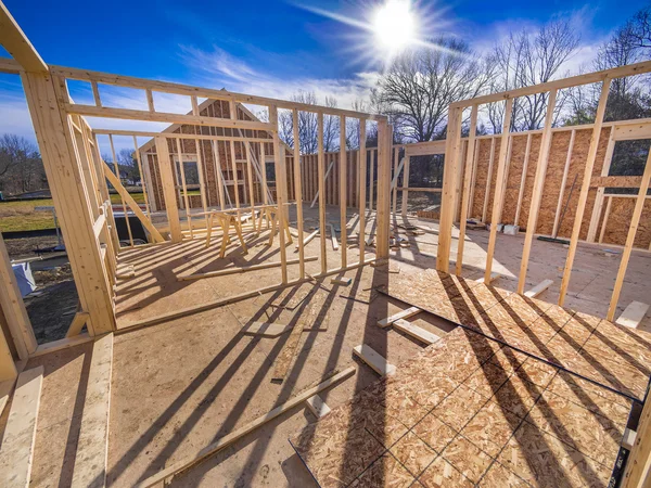 New house framing construction — Stock Photo, Image