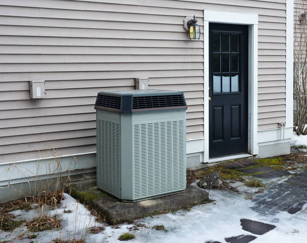 Hvac Heat Pump System Used Furnish Both Heat Air Conditioning — Stock Photo, Image
