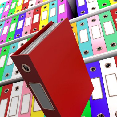 dosyaları office organiz elde etmek için bir düşme ile raflar