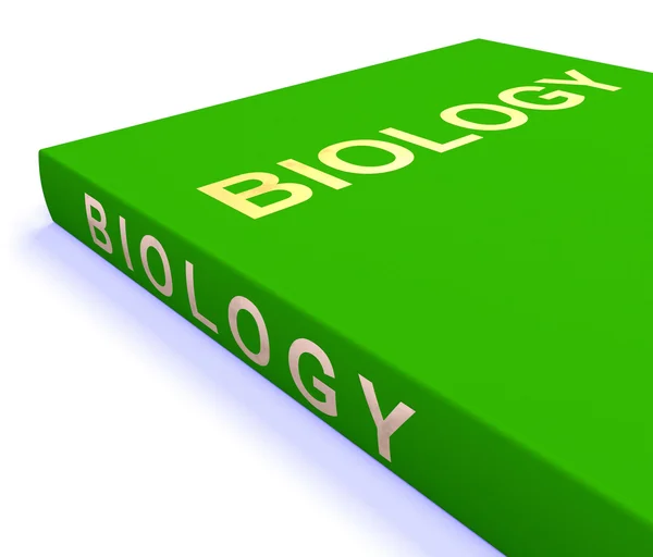 Biologi bok visar utbildning och lärande — Stockfoto