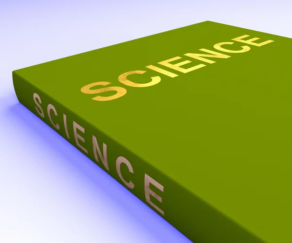 科学の本を示しています教育と学習 — ストック写真