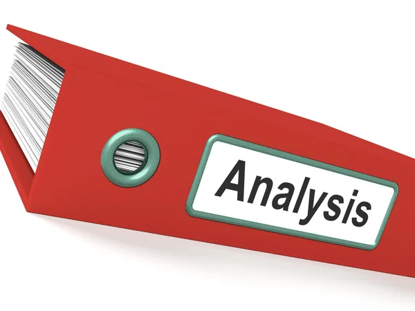 Analysis File Containing Data And Analyzing Documents — Stok fotoğraf