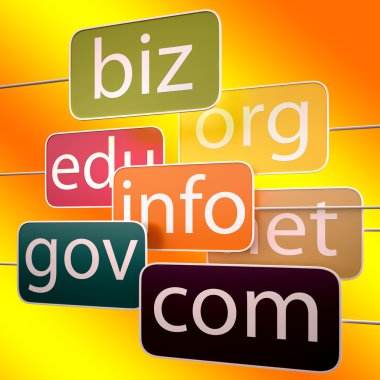 Turuncu url kelimeleri gösterir org biz com edu