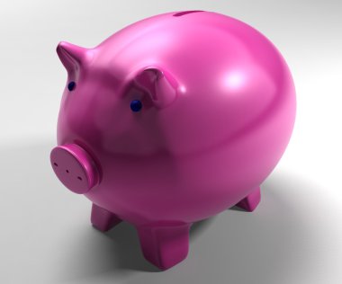 Piggy banka tasarruf hesapları gösterir.