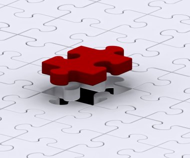 son parça Jigsaw tam gösterir