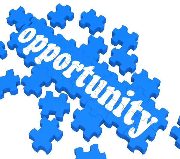 Opportunity Puzzle Shows Career Chances — Stock Photo, Image
