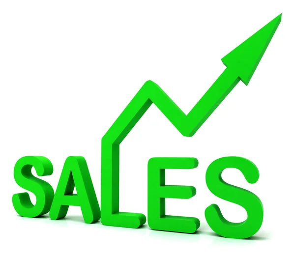 Sales Word Shows Business Or Commerce — Stock Photo, Image