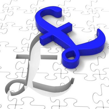 İngiltere para birimi Lirası bulmaca gösterir