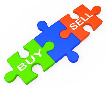 Buy Sell Shows Business Trade Or Stocks clipart
