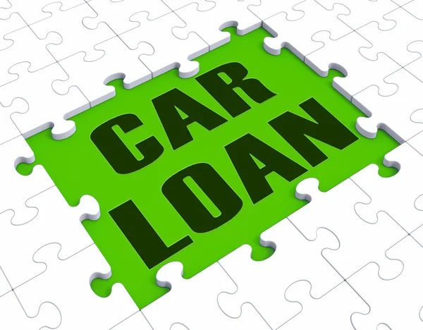Car Loan Shows Automobile Sales — Stock Photo, Image