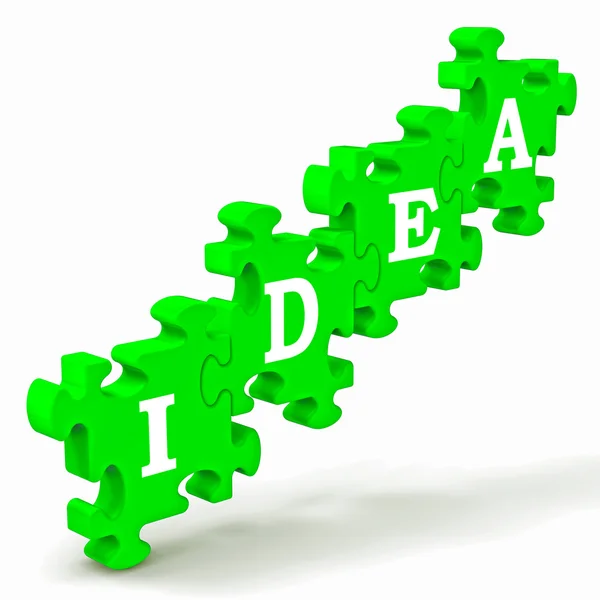 Idea Shows Improvement Concept Or Creativity — Stock Photo, Image
