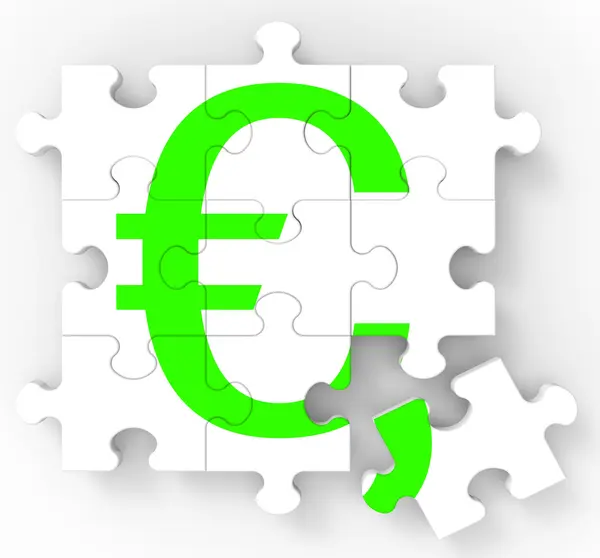 Euro Puzzle arată profiturile europene — Fotografie, imagine de stoc