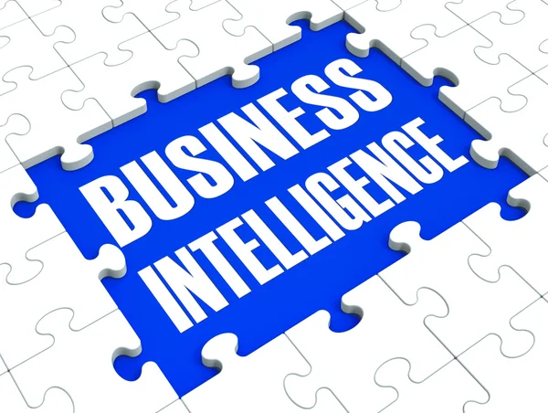 Business Intelligence Puzzle Shows Company's Opportunities — Stock Photo, Image