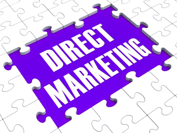 Direct Marketing Shows Targeting Clients — Stock Photo, Image