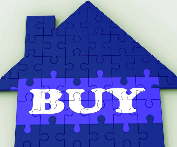 Hauskauf zeigt Investition in Wohnhaus — Stockfoto