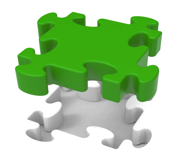 Puzzle Piece Shows Individual Object Problem — Stock Photo, Image