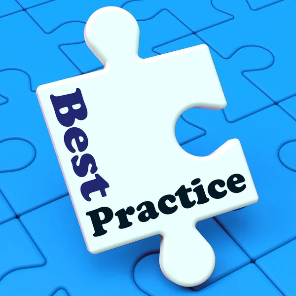 Best Practice Shows Effective Concept Improving Business — Stock Photo, Image