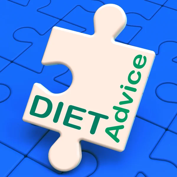 Diet Advice Shows Slimming Information And Recommendations — Stock Photo, Image