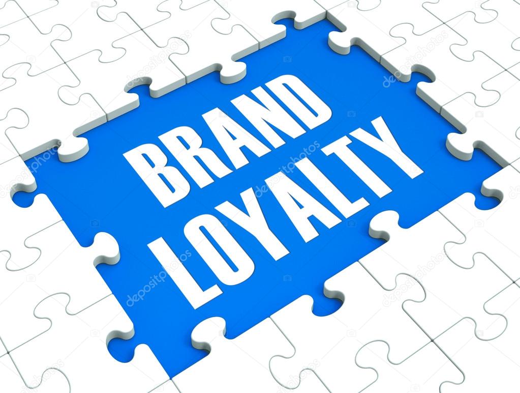 Brand Loyalty Puzzle Showing Trustworthy Products