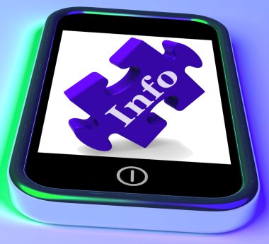 bilgi veren smartphone hakkında bilgi gösterir