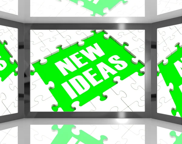 New Ideas On Screen Showing Improved Ideas — Stock Photo, Image