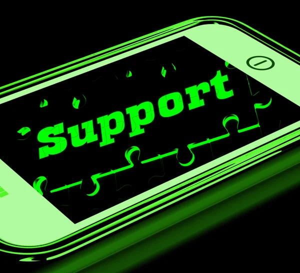 Support sur Smartphone montre des instructions de service — Photo