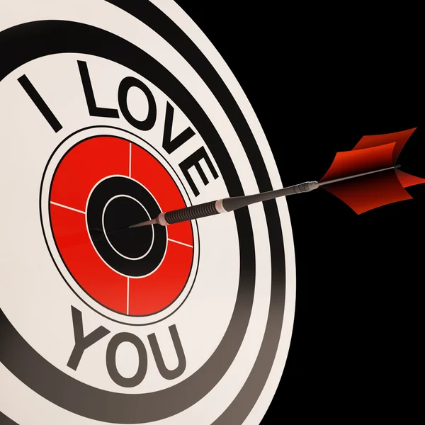 I Love You Target Shoots Affection — стоковое фото