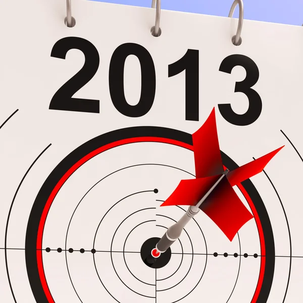 2013 Target Means Business Plan Forecast — Stock Photo, Image