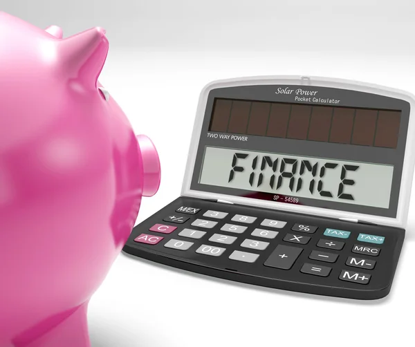 Finance Calculator Shows Revenue Income And Success — Stock Photo, Image