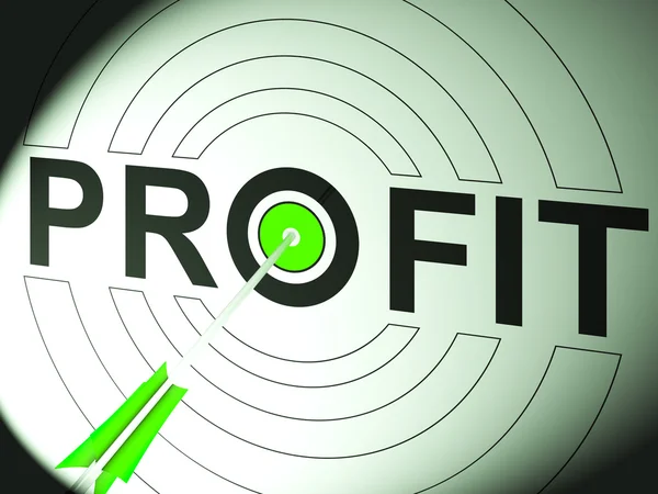 Profit Shows Business Success In Trading — Stock Photo, Image