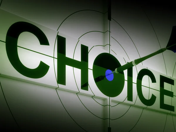 Choice Means Choose Option Or Alternative — Stock Photo, Image